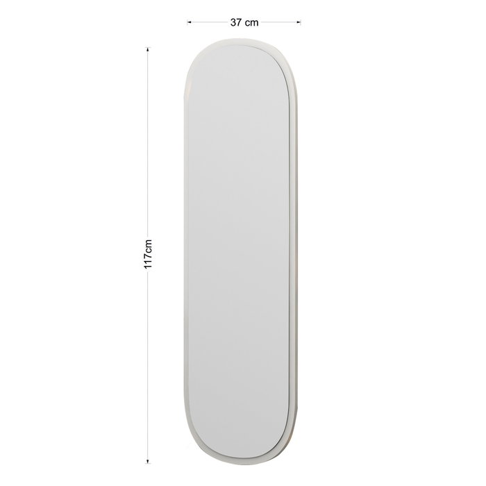 Hanah Home Espejo Magnum - White, Blanco, MDF, 40x120x2.2 cm